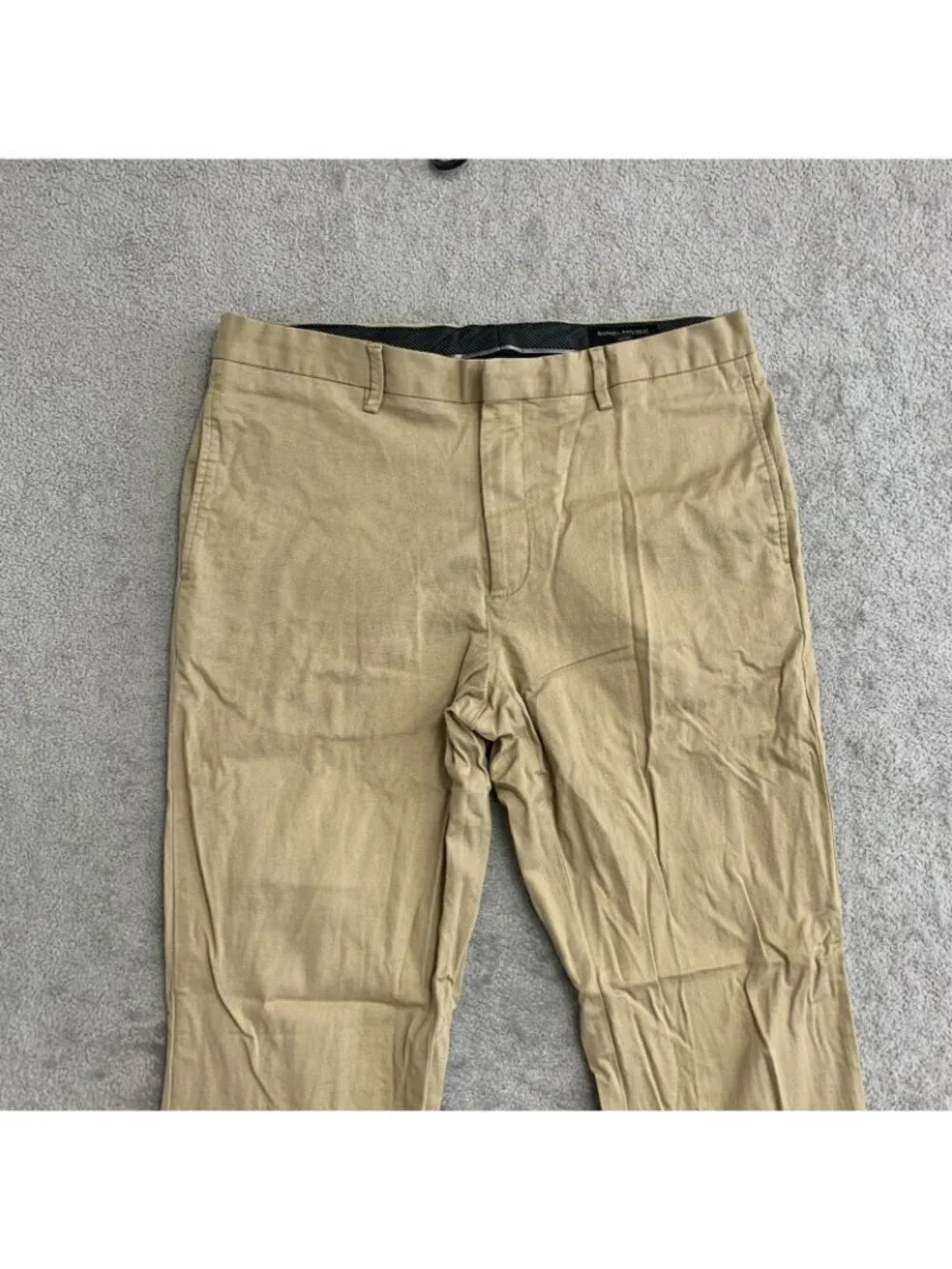 Banana Republic Men's 34x32 Khaki Aiden Fit Slim Pants Cotton Blend P0480